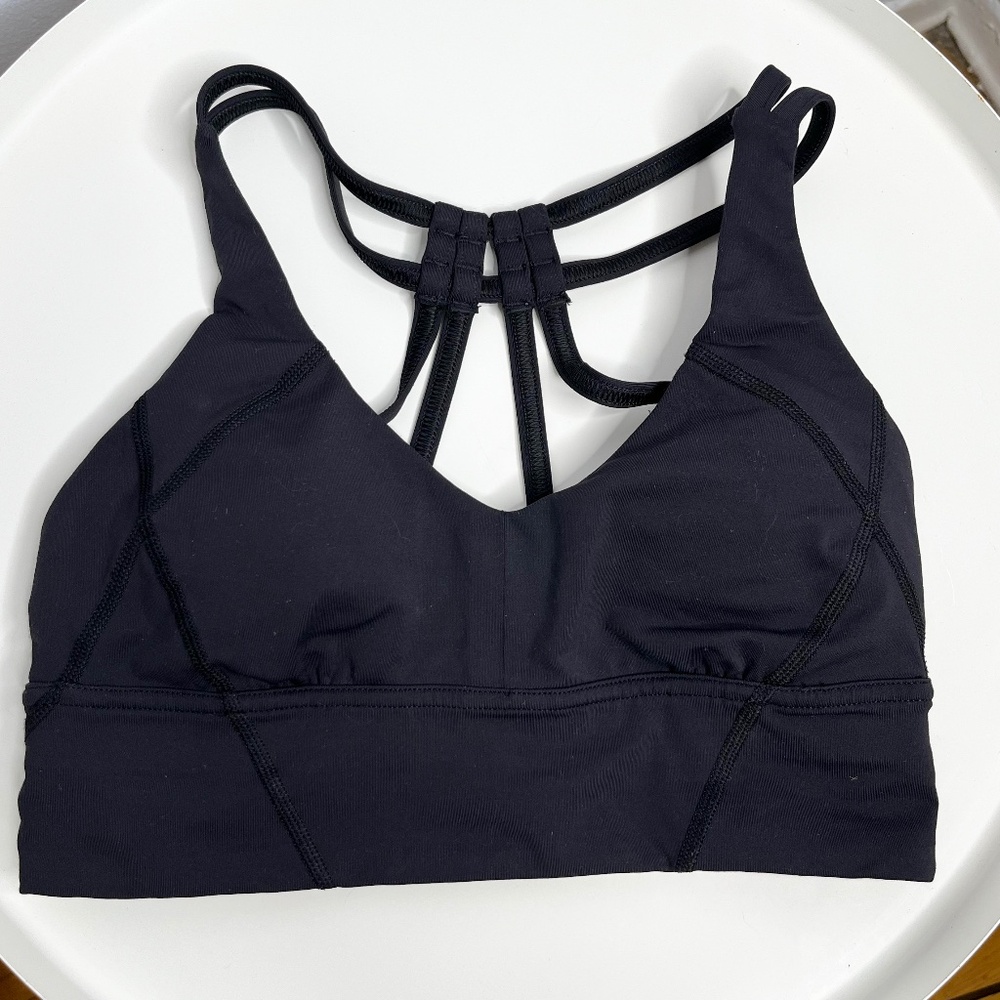 Lululemon Black Long Line Sports Bra